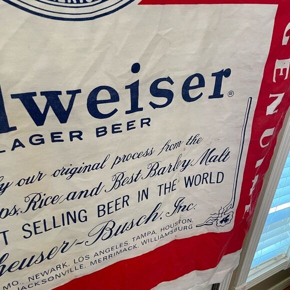 Anheuser Busch Budweiser BIG Flag Banner - Picture 8 of 16